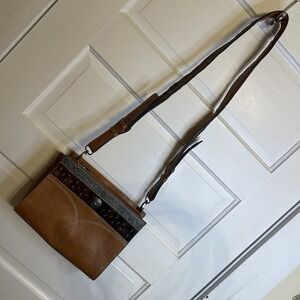 Western Styled Original Justin Leather Hair Shoulder Bag Purse | Cowgirl Country